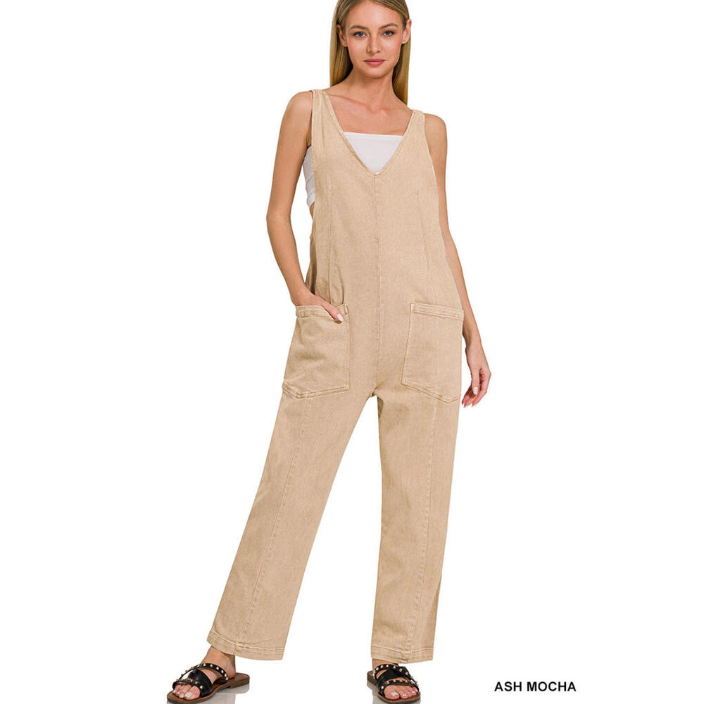 ZENANA Super comfy baggy jumpsuit WITH POCKETS‎ NEW SIZE LARGE